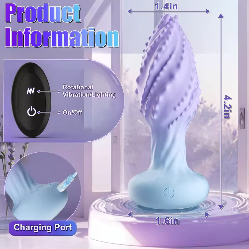 Remote Control Rotating Anal Vibrator - Premium Prostate Massager