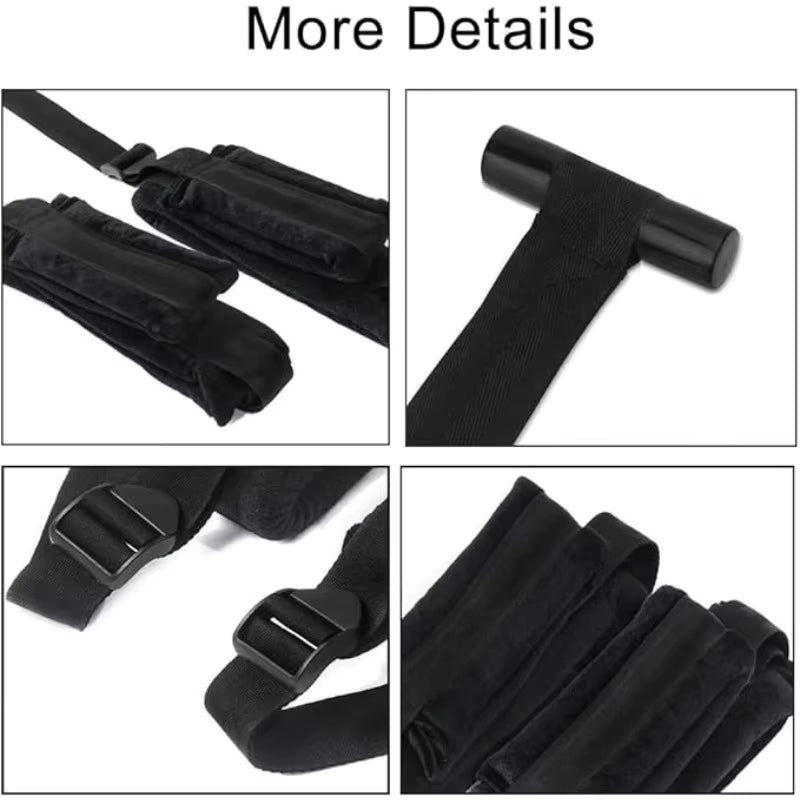 Adjustable Door Swing for Couples - SM Bondage Straps & Leg Spreader