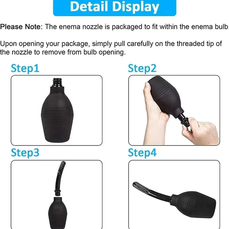 89ml Portable Bidet & Anal Douche - Compact Rectal Enema Cleaner