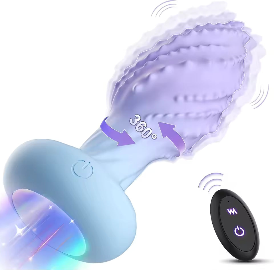 Remote Control Rotating Anal Vibrator - Premium Prostate Massager