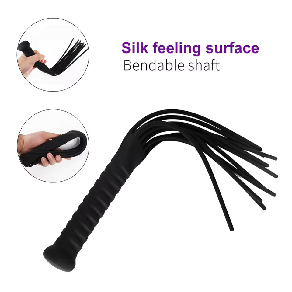 Silicone Bondage Spanking Whip - Adult Cosplay & Fetish Toy