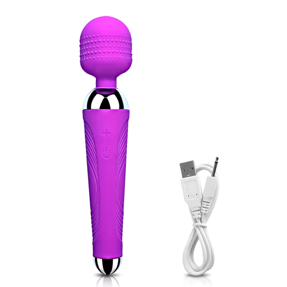 Powerful Magic Wand Vibrator - 20-Speed G-Spot & Clitorial Massager