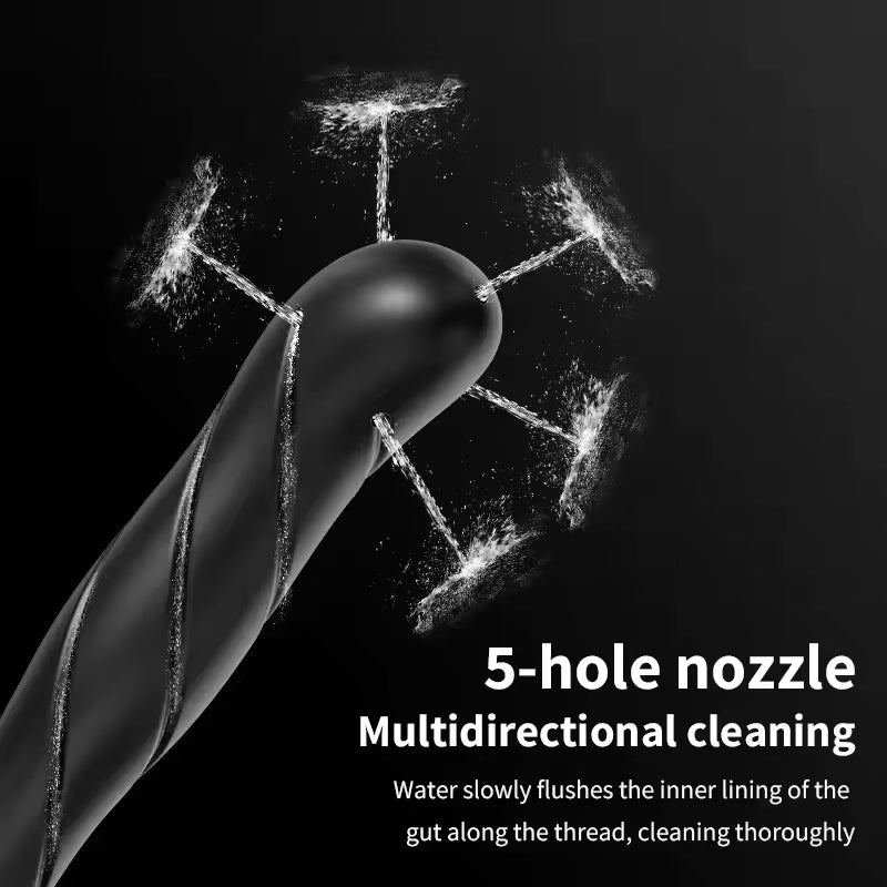 Silicone Anal Douche & Enema Hose - Comfortable Bidet Shower Cleansing