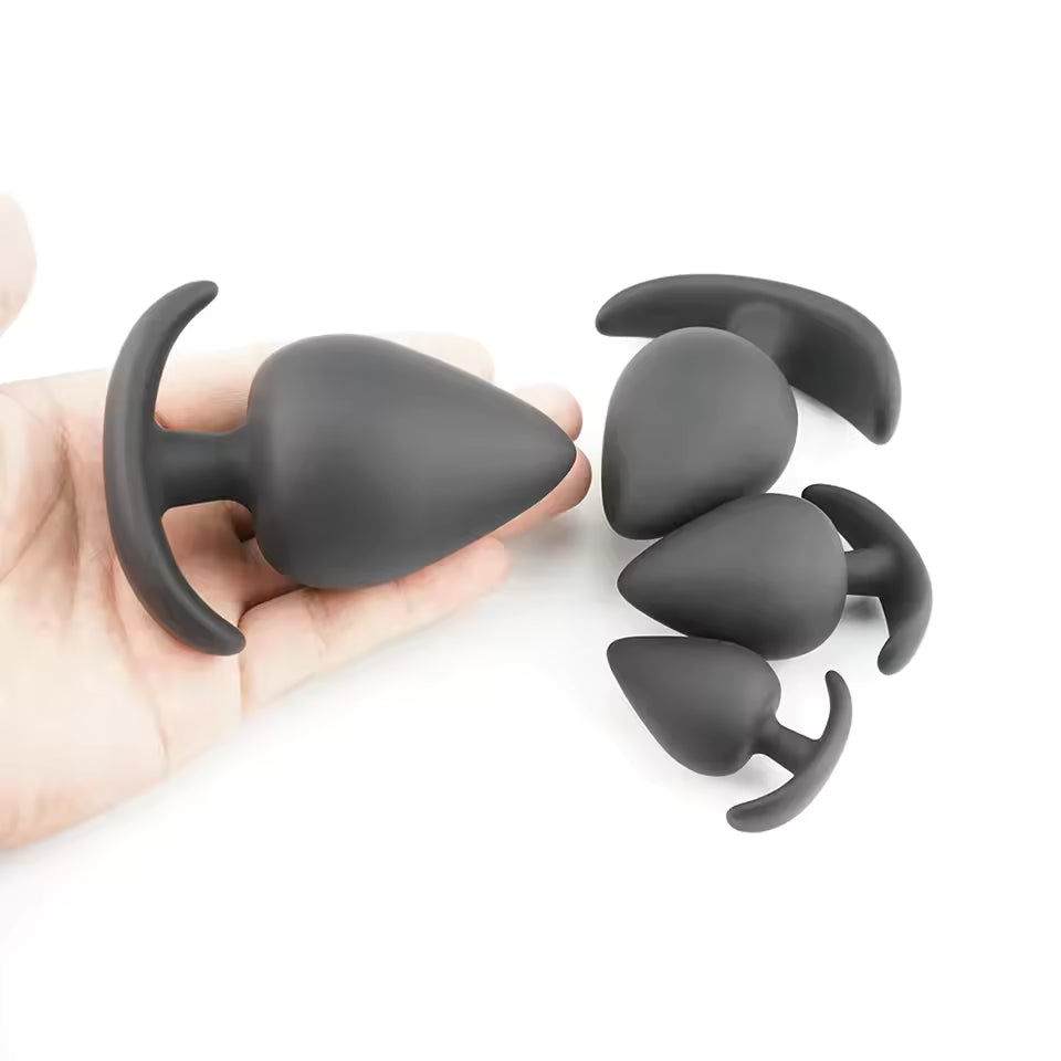 Comfortable Silicone Anal Plug - 4-Piece Multi-Size Training Set