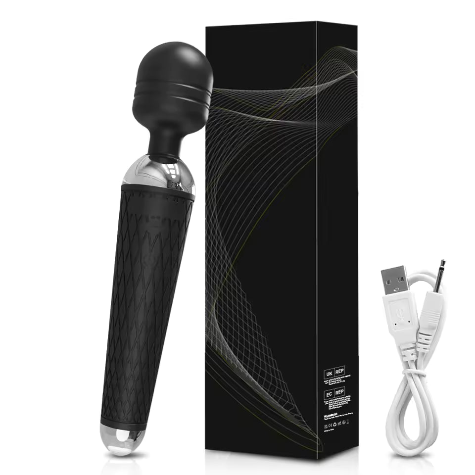 Powerful Magic Wand Vibrator - 20-Speed G-Spot & Clitorial Massager