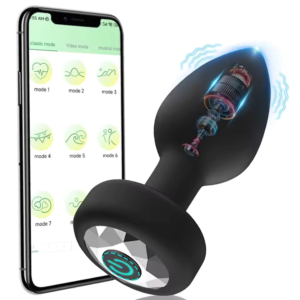 Remote Control Anal Vibrator - Powerful Prostate Massager for Couples