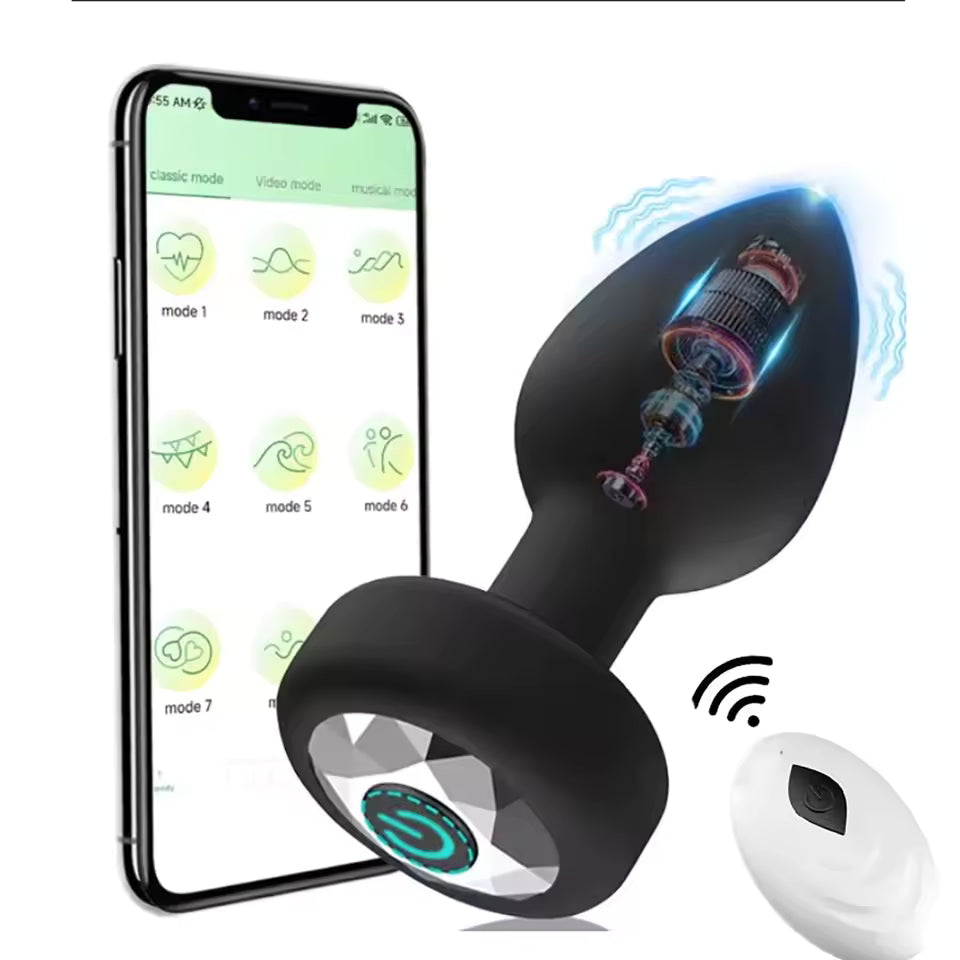 Remote Control Anal Vibrator - Powerful Prostate Massager for Couples