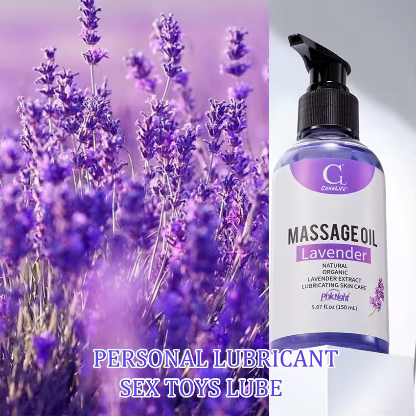 Water-Based Lavender Sex Lube - Warming Vaginal & Anal Intimate Gel