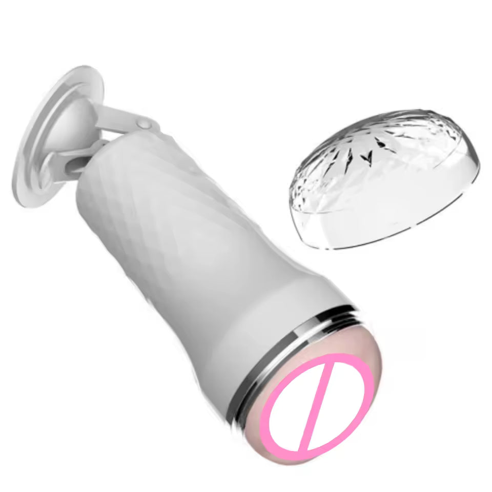 Realistic Silicone Masturbator Cup - Deep Pocket Stroker for Men