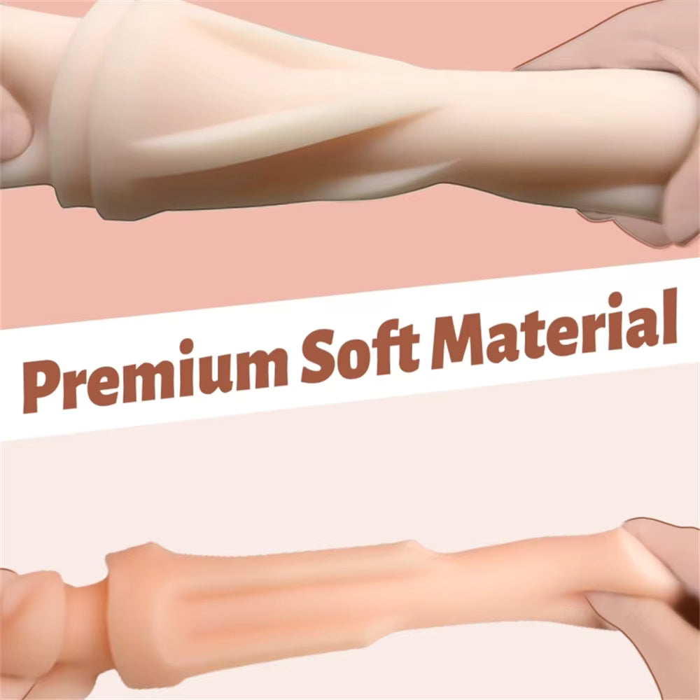 Realistic Silicone Masturbator Cup - Deep Pocket Stroker for Men