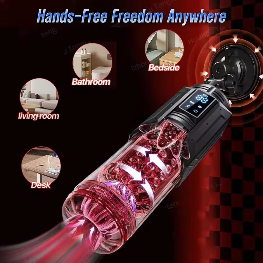 Automatic Stroker Cup - 7 Modes Smart Sucking & Rotating Pocket Pussy