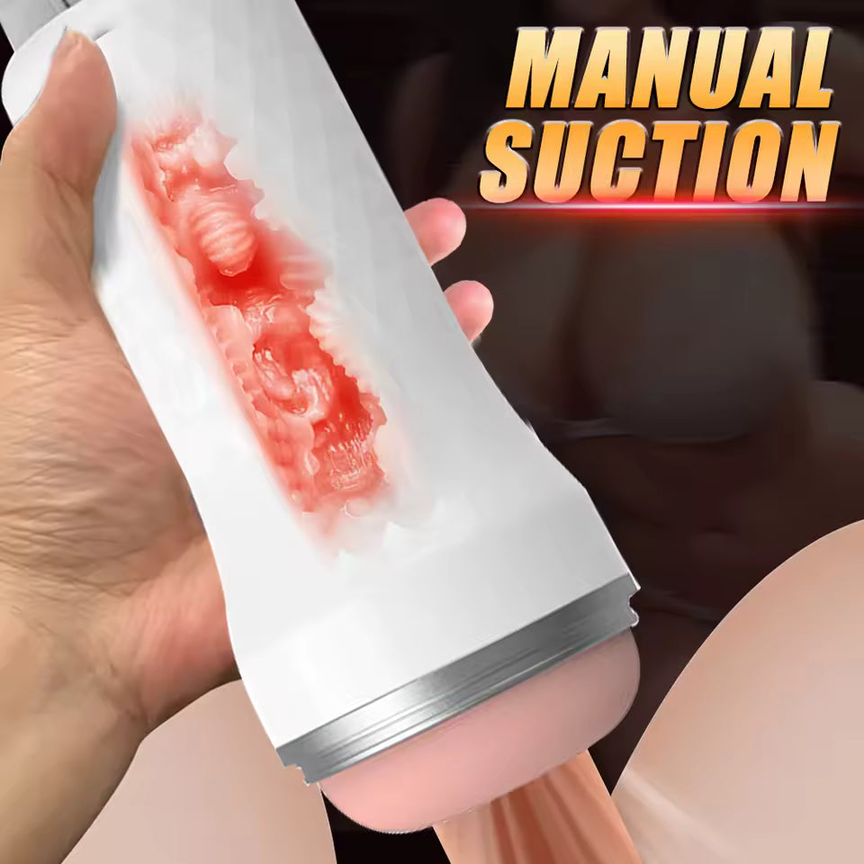 Realistic Silicone Masturbator Cup - Deep Pocket Stroker for Men