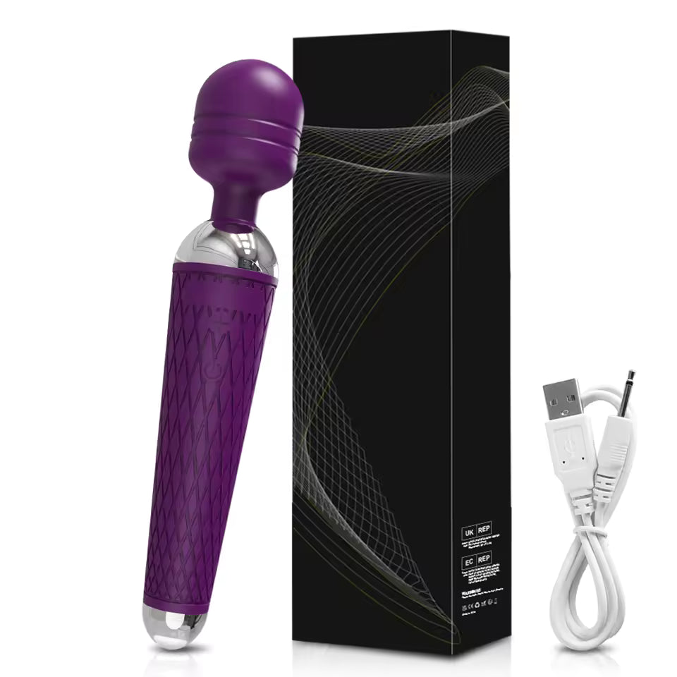 Powerful Magic Wand Vibrator - 20-Speed G-Spot & Clitorial Massager