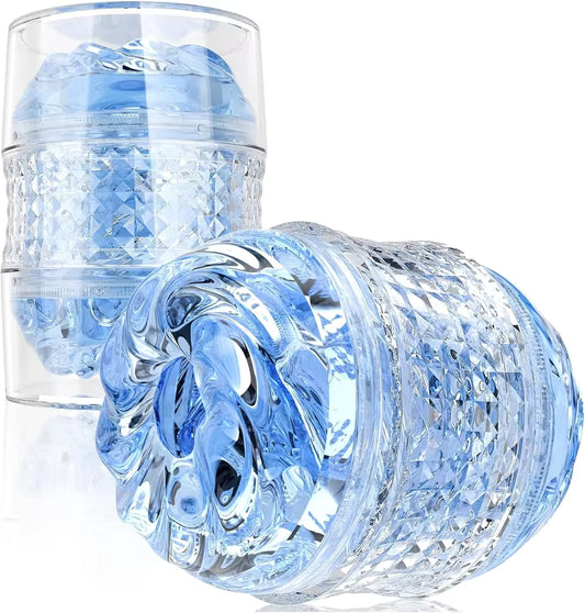 Double-Headed Transparent Masturbator Cup - Realistic Pocket Pussy for Men