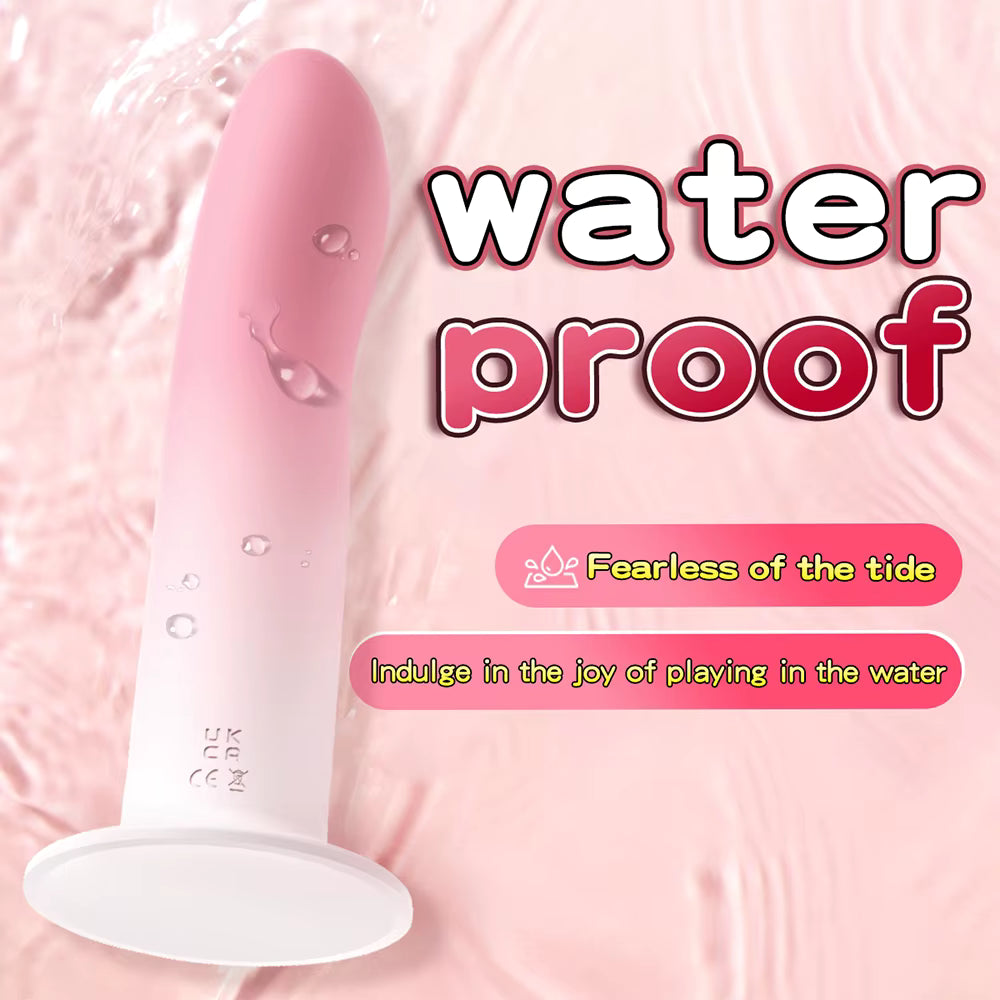 Flexible Silicone Dildo with Suction Cup - Vaginal & Anal Plug Massager