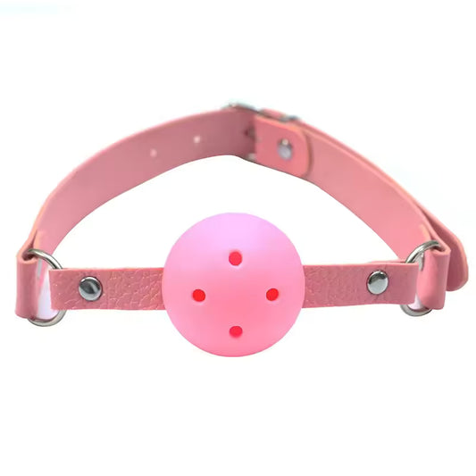 BDSM Bondage Ball Gag for Couples - Adjustable Breathable Mouth Harness