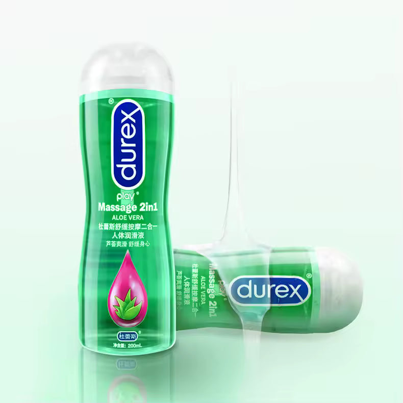 Durex Play 2-in-1 Soothing Aloe Vera Lubricant - Water-Based Massage Gel
