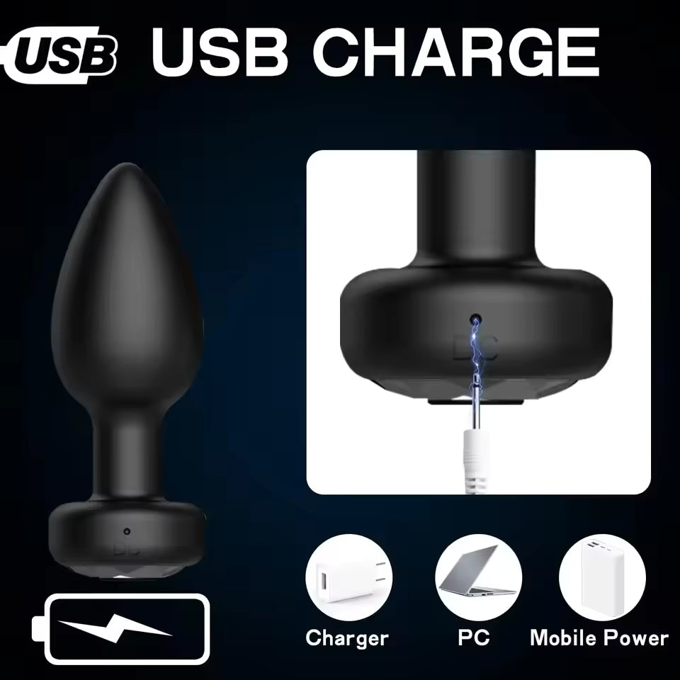Remote Control Anal Vibrator - Powerful Prostate Massager for Couples