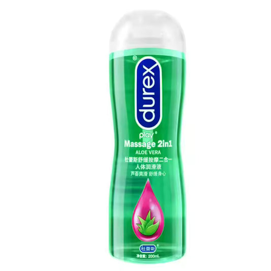 Durex Play 2-in-1 Soothing Aloe Vera Lubricant - Water-Based Massage Gel