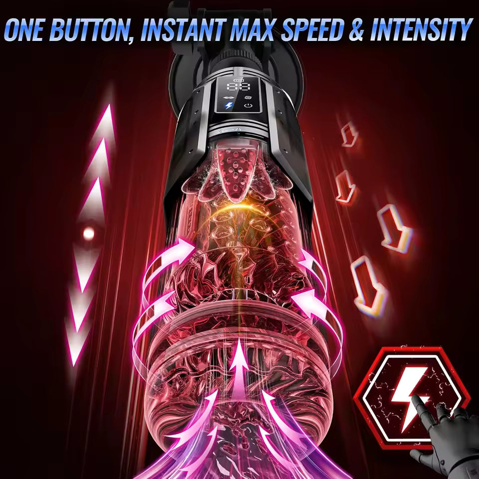 Automatic Stroker Cup - 7 Modes Smart Sucking & Rotating Pocket Pussy