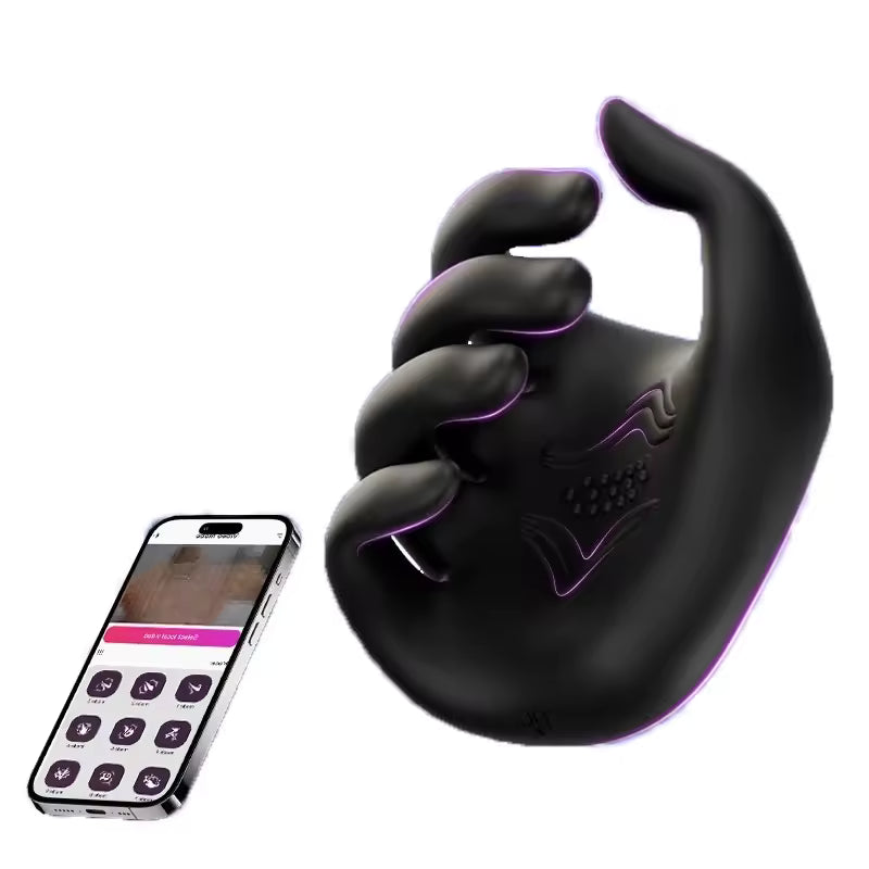 Finger-Shaped Male Masturbator Vibrator - 10-Speed Couples Stimulation Toy