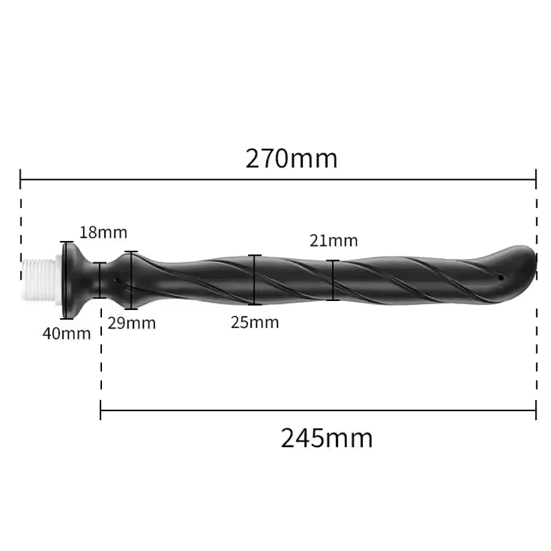 Silicone Anal Douche & Enema Hose - Comfortable Bidet Shower Cleansing